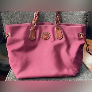 Dooney and Bourke Nylon Shopper Cranberry
